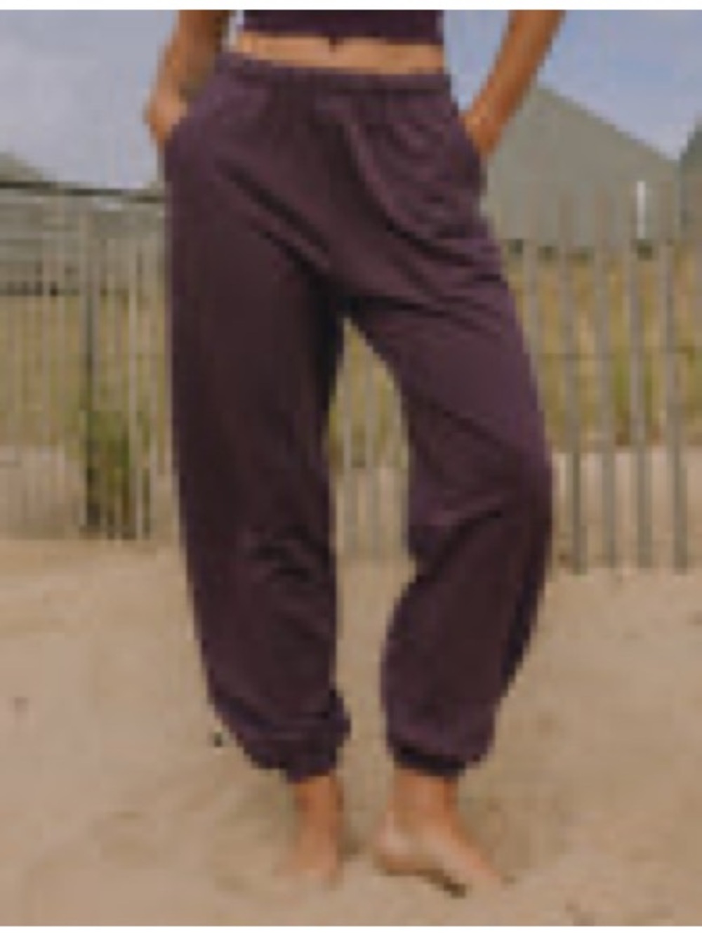 UNISEX JOGGERS PLUM